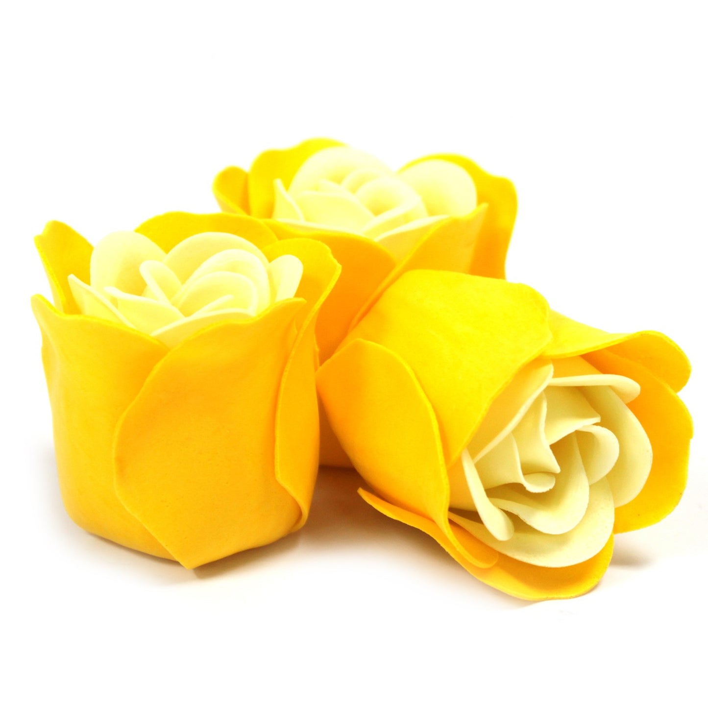 Trio of soap roses