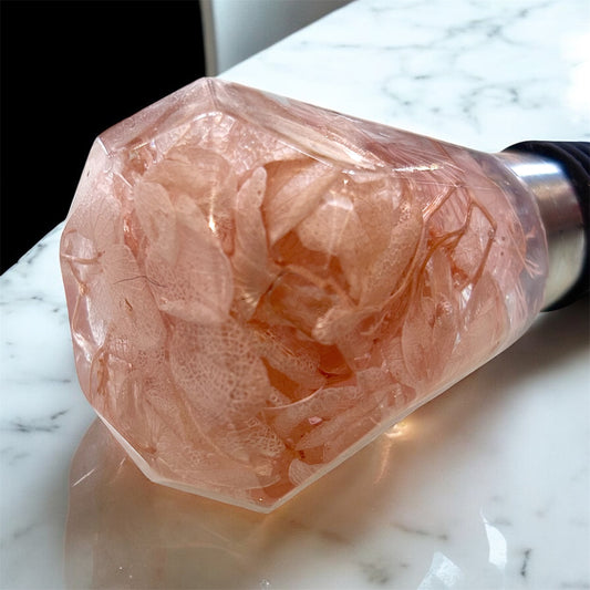 Baby Pink Petal Resin Bottle Stopper